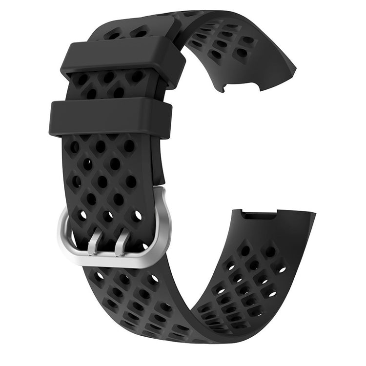 Meget sejt Fitbit Charge 4 / Fitbit Charge 3 Silikone Rem - Sort#serie_1
