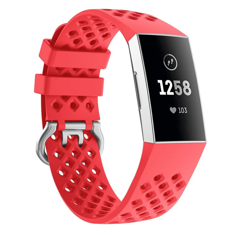 Meget sejt Fitbit Charge 4 / Fitbit Charge 3 Silikone Rem - Rød#serie_3
