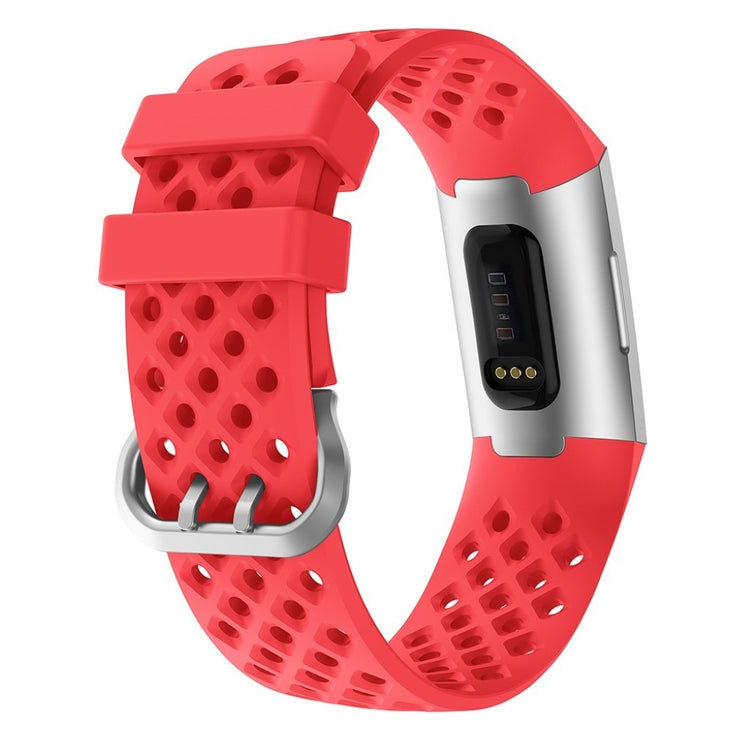 Meget sejt Fitbit Charge 4 / Fitbit Charge 3 Silikone Rem - Rød#serie_3