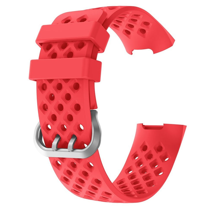 Meget sejt Fitbit Charge 4 / Fitbit Charge 3 Silikone Rem - Rød#serie_3
