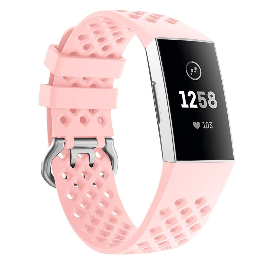 Meget sejt Fitbit Charge 4 / Fitbit Charge 3 Silikone Rem - Pink#serie_4