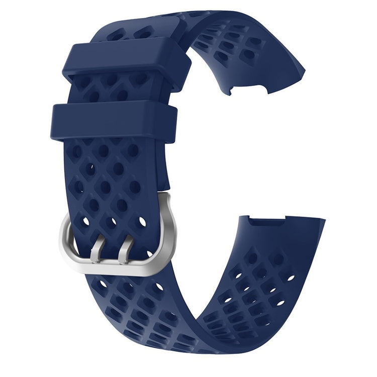 Meget sejt Fitbit Charge 4 / Fitbit Charge 3 Silikone Rem - Blå#serie_5