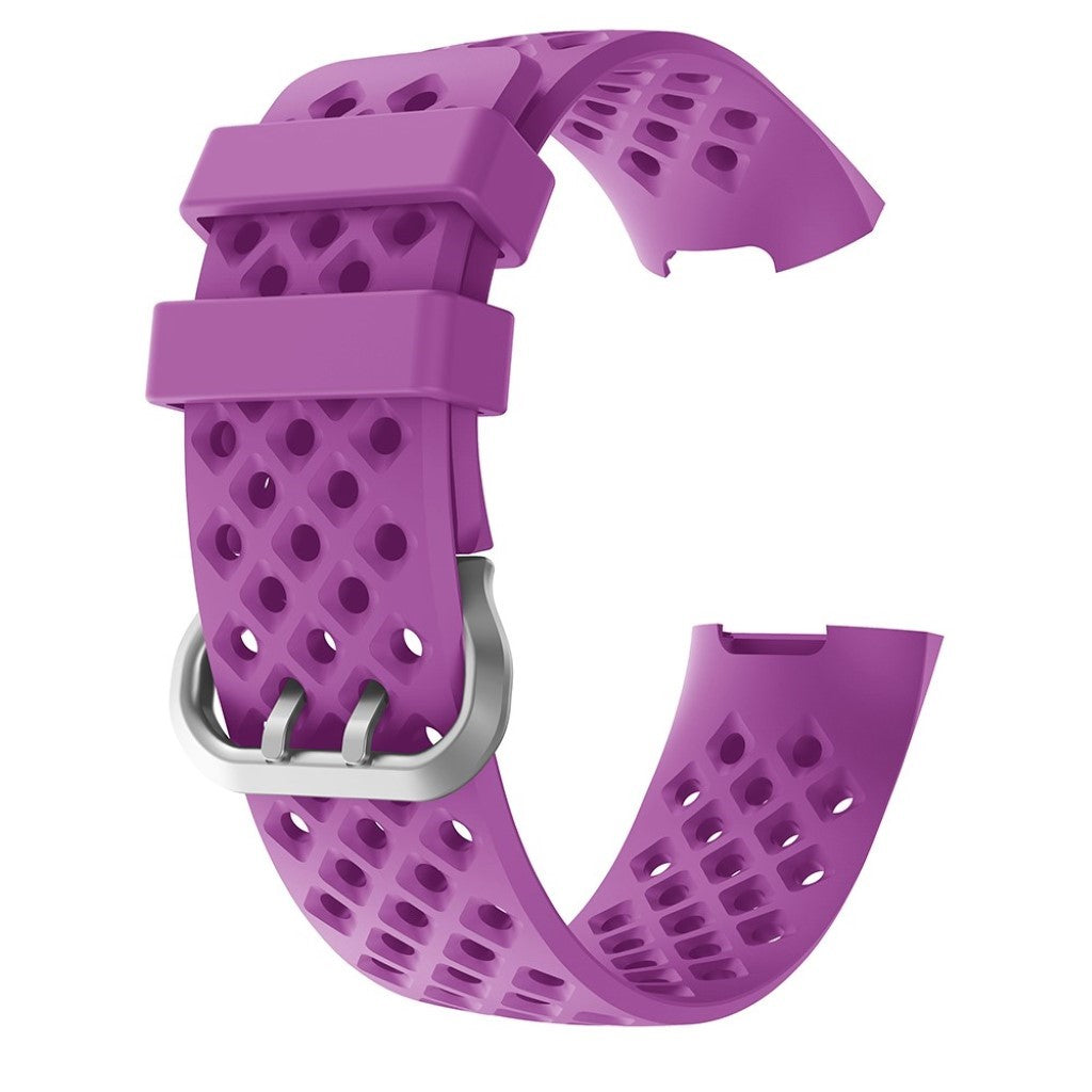Meget sejt Fitbit Charge 4 / Fitbit Charge 3 Silikone Rem - Lilla#serie_6