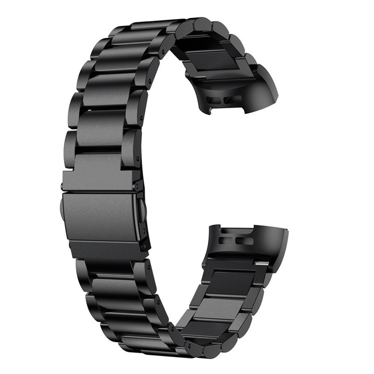 Mega fint Fitbit Charge 4 / Fitbit Charge 3 Metal Rem - Sort#serie_1