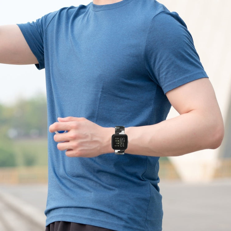 Fantastisk Fitbit Versa 2 / Fitbit Versa Lite Silikone Rem - Sort#serie_1