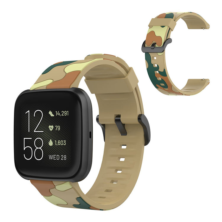 Fantastisk Fitbit Versa 2 / Fitbit Versa Lite Silikone Rem - Brun#serie_7