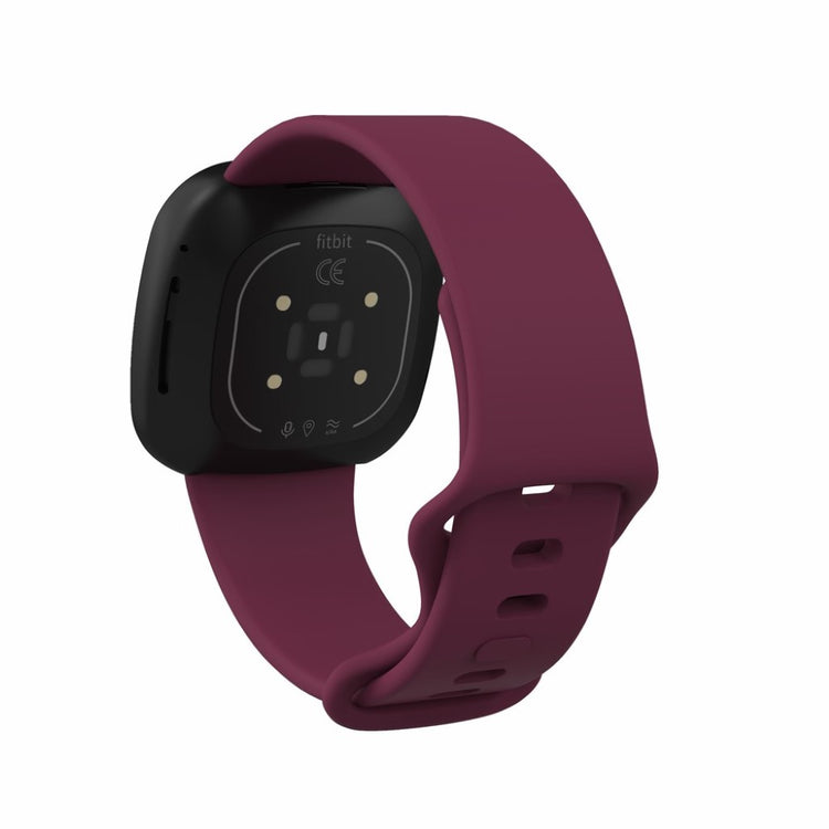 Helt vildt kønt Fitbit Versa 3 / Fitbit Sense Silikone Rem - Størrelse: S - Lilla#serie_11