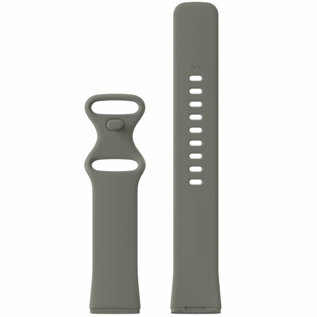 Helt vildt kønt Fitbit Versa 3 / Fitbit Sense Silikone Rem - Størrelse: S - Sølv#serie_2