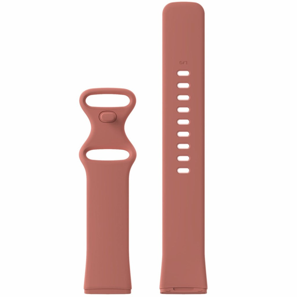 Helt vildt kønt Fitbit Versa 3 / Fitbit Sense Silikone Rem - Størrelse: S - Pink#serie_3