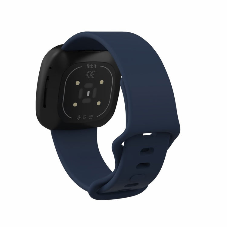 Helt vildt kønt Fitbit Versa 3 / Fitbit Sense Silikone Rem - Størrelse: S - Blå#serie_4