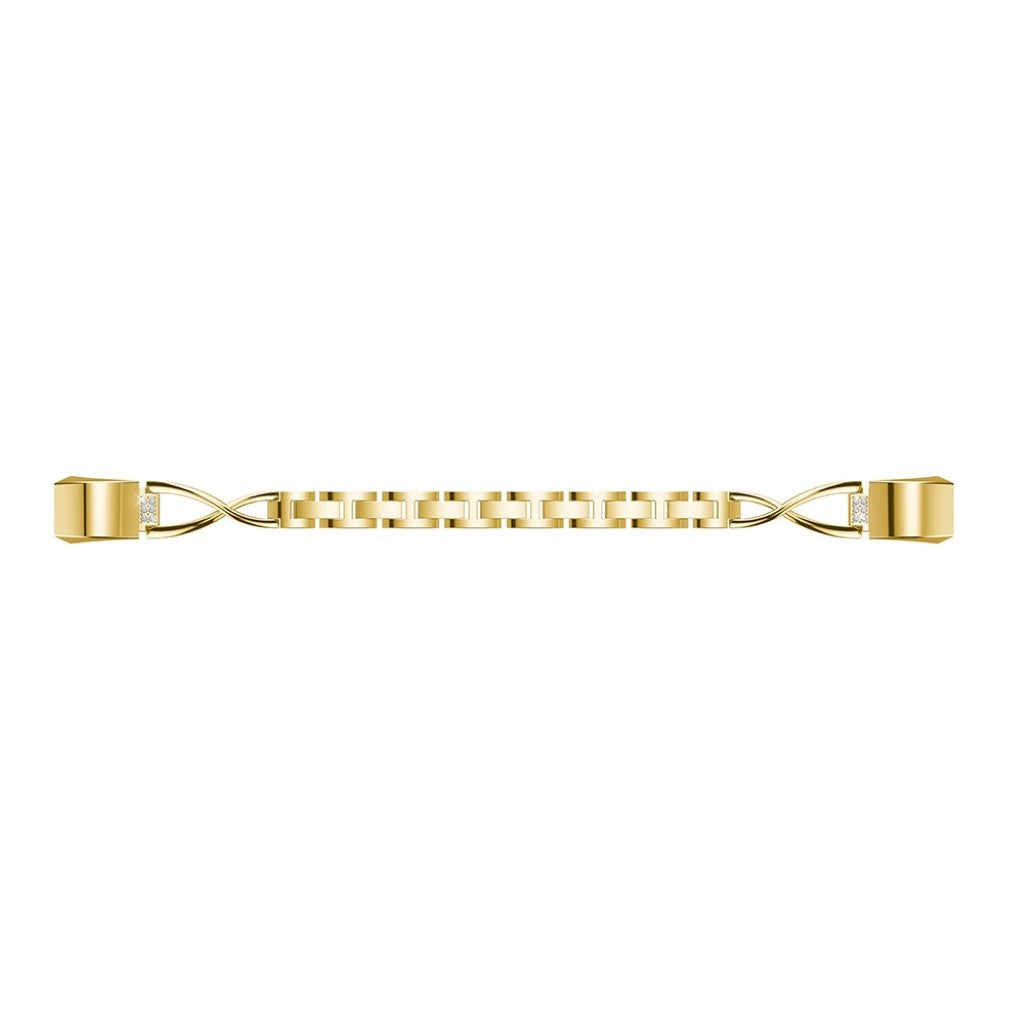 Vildt fint Fitbit Alta HR Metal og Rhinsten Rem - Guld#serie_1