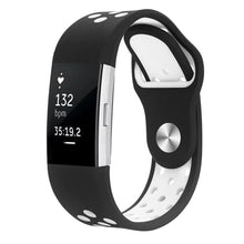 Meget kønt Fitbit Charge 2 Silikone Rem - Sort#serie_1