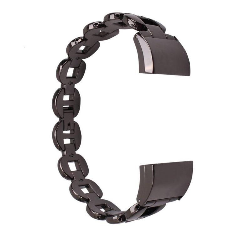 Super flot Fitbit Charge 2 Metal og Rhinsten Rem - Sort#serie_1