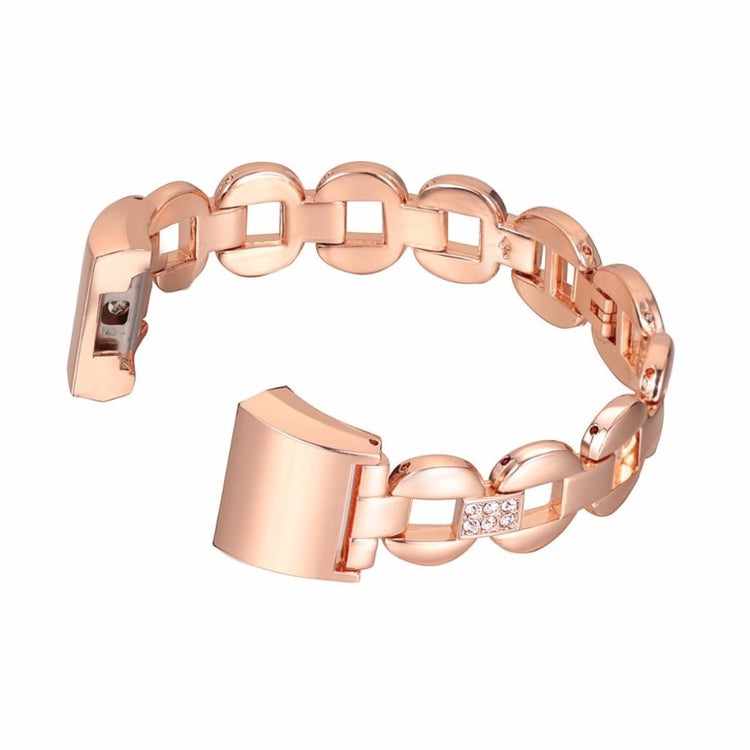 Super flot Fitbit Charge 2 Metal og Rhinsten Rem - Pink#serie_3
