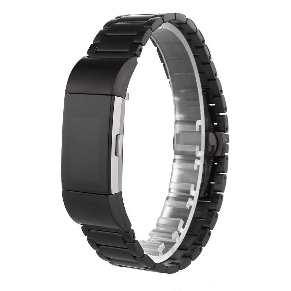 Super fantastisk Fitbit Charge 2 Metal Rem - Sort#serie_1