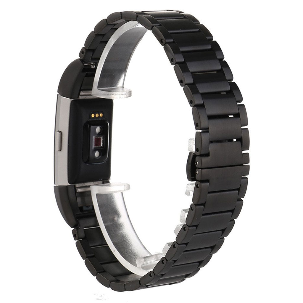Super fantastisk Fitbit Charge 2 Metal Rem - Sort#serie_1