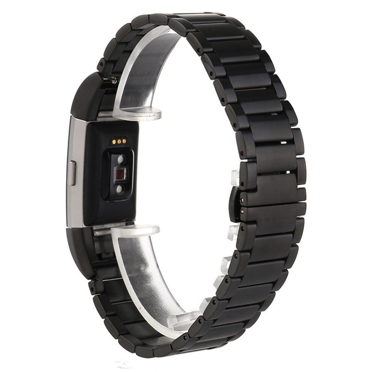 Super fantastisk Fitbit Charge 2 Metal Rem - Sort#serie_1