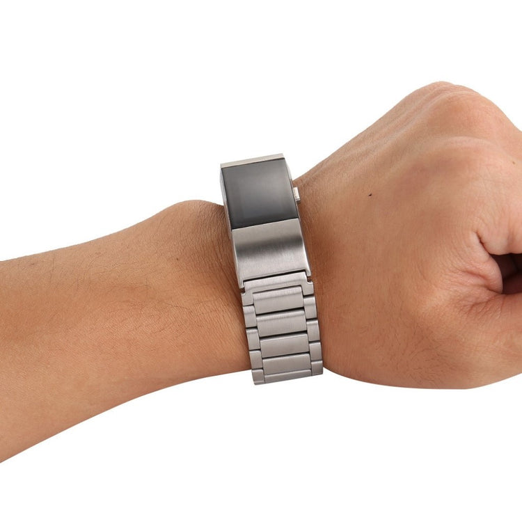 Super fantastisk Fitbit Charge 2 Metal Rem - Sølv#serie_4