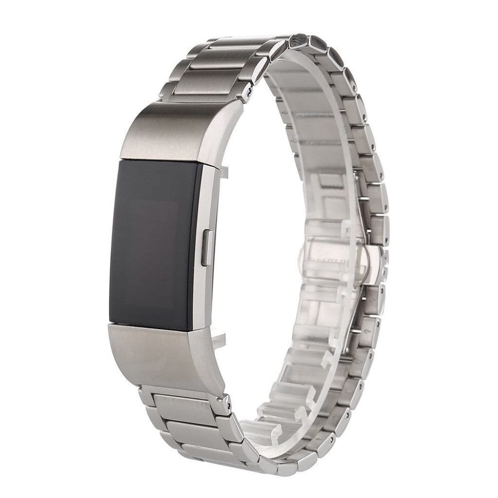 Super fantastisk Fitbit Charge 2 Metal Rem - Sølv#serie_4