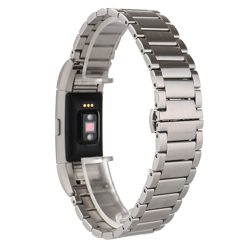Super fantastisk Fitbit Charge 2 Metal Rem - Sølv#serie_4