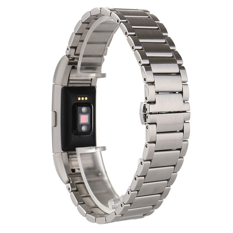 Super fantastisk Fitbit Charge 2 Metal Rem - Sølv#serie_4