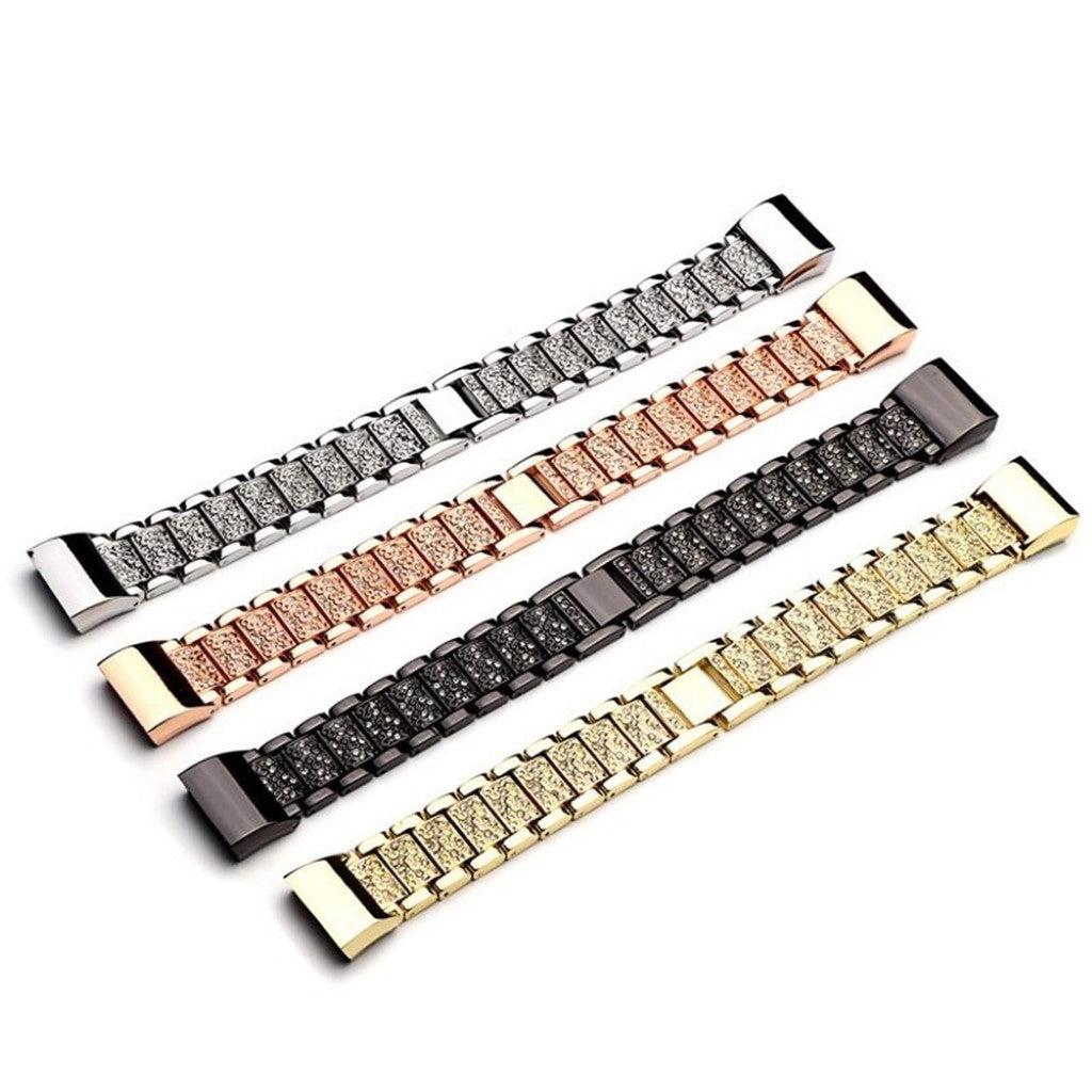 Meget flot Fitbit Charge 2 Metal Rem - Sort#serie_1