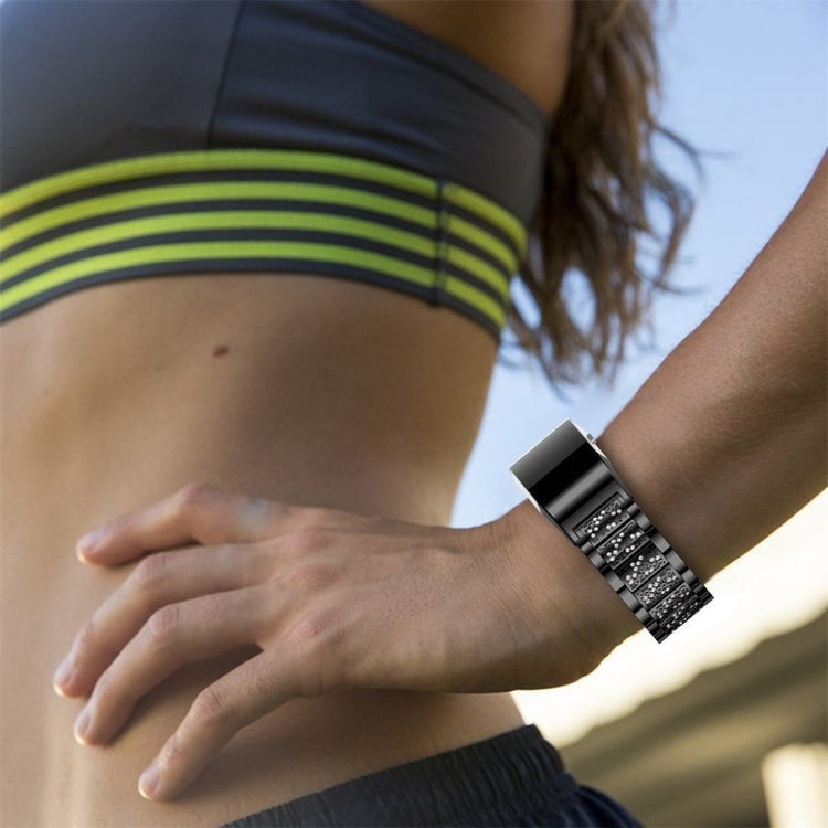 Meget flot Fitbit Charge 2 Metal Rem - Sort#serie_1