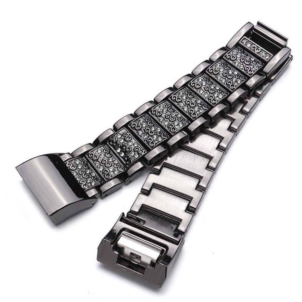 Meget flot Fitbit Charge 2 Metal Rem - Sort#serie_1