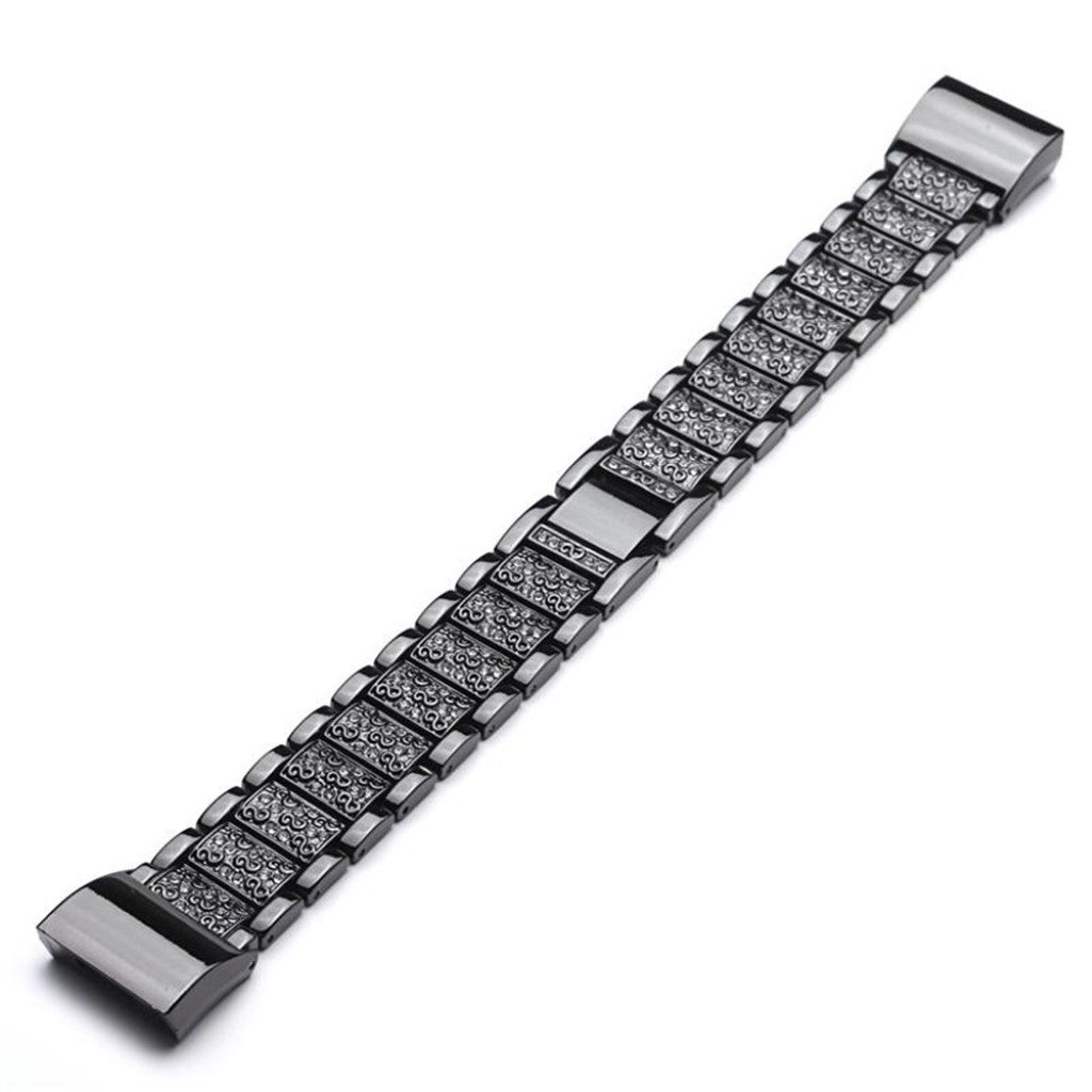 Meget flot Fitbit Charge 2 Metal Rem - Sort#serie_1