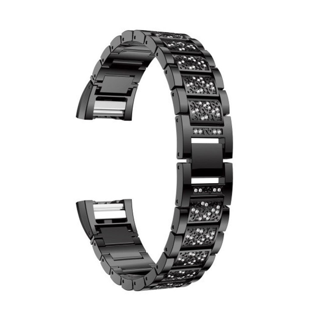 Meget flot Fitbit Charge 2 Metal Rem - Sort#serie_1