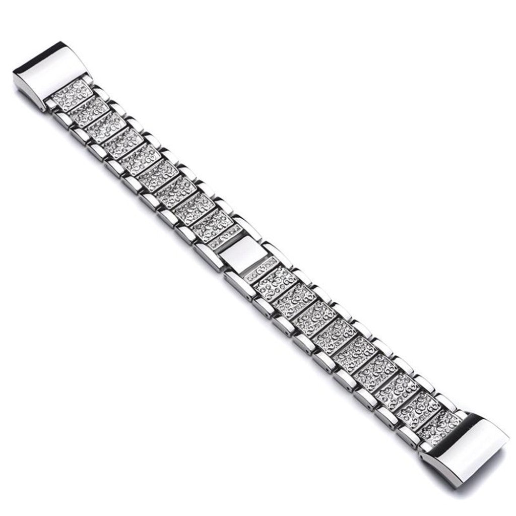 Meget flot Fitbit Charge 2 Metal Rem - Sølv#serie_2