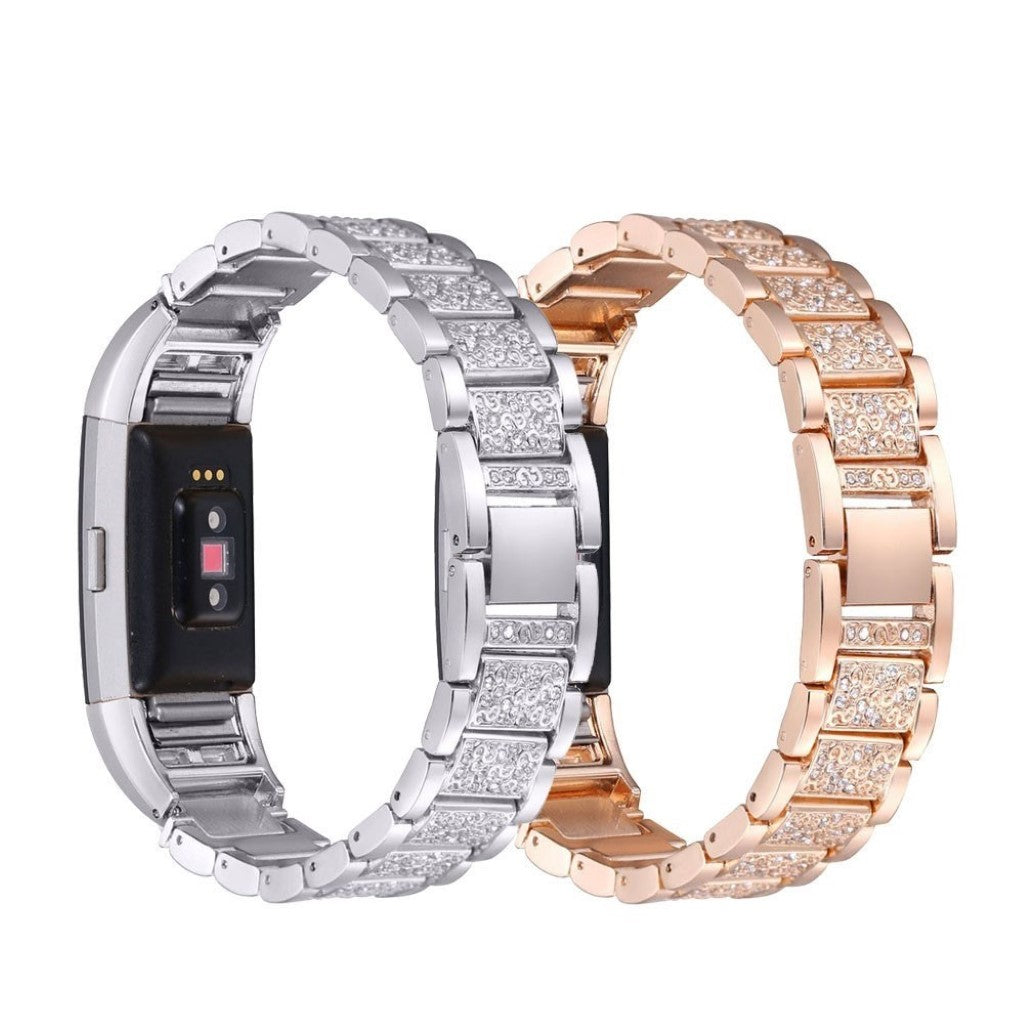 Meget flot Fitbit Charge 2 Metal Rem - Sølv#serie_2