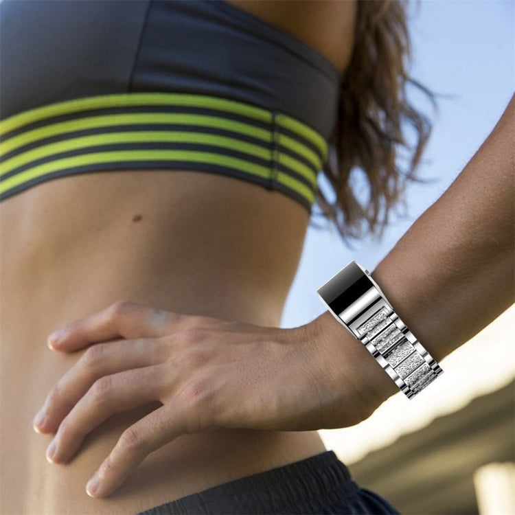 Meget flot Fitbit Charge 2 Metal Rem - Sølv#serie_2