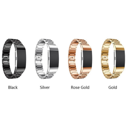 Meget flot Fitbit Charge 2 Metal Rem - Sølv#serie_2