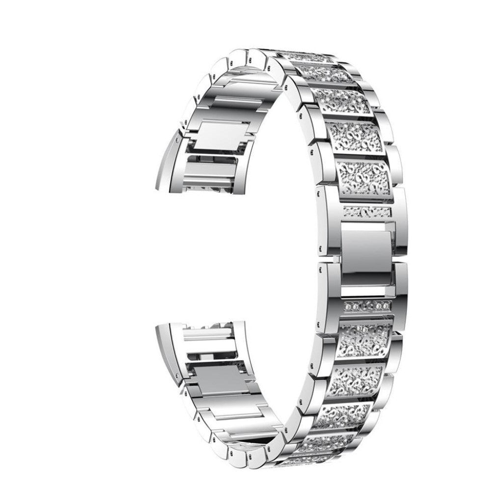 Meget flot Fitbit Charge 2 Metal Rem - Sølv#serie_2