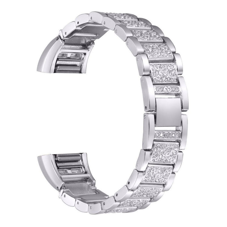 Meget flot Fitbit Charge 2 Metal Rem - Sølv#serie_2