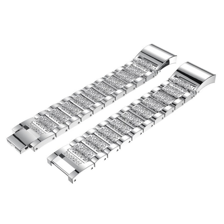 Meget flot Fitbit Charge 2 Metal Rem - Sølv#serie_2
