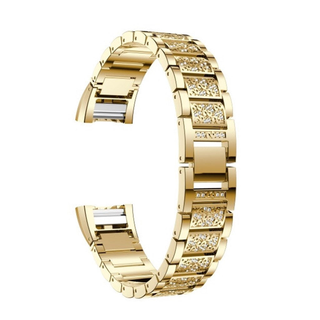 Meget flot Fitbit Charge 2 Metal Rem - Guld#serie_3
