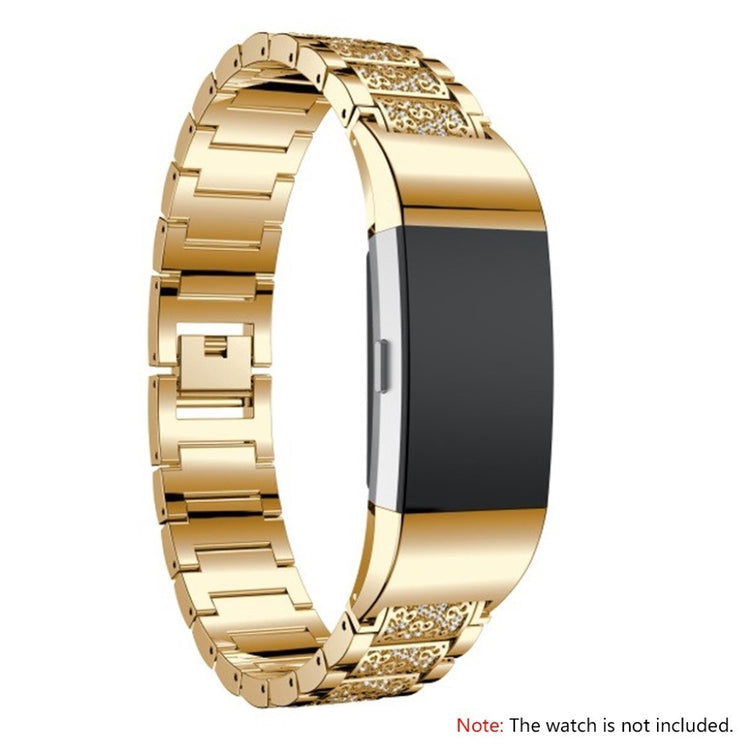 Meget flot Fitbit Charge 2 Metal Rem - Guld#serie_3