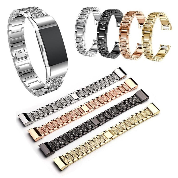 Meget flot Fitbit Charge 2 Metal Rem - Guld#serie_3