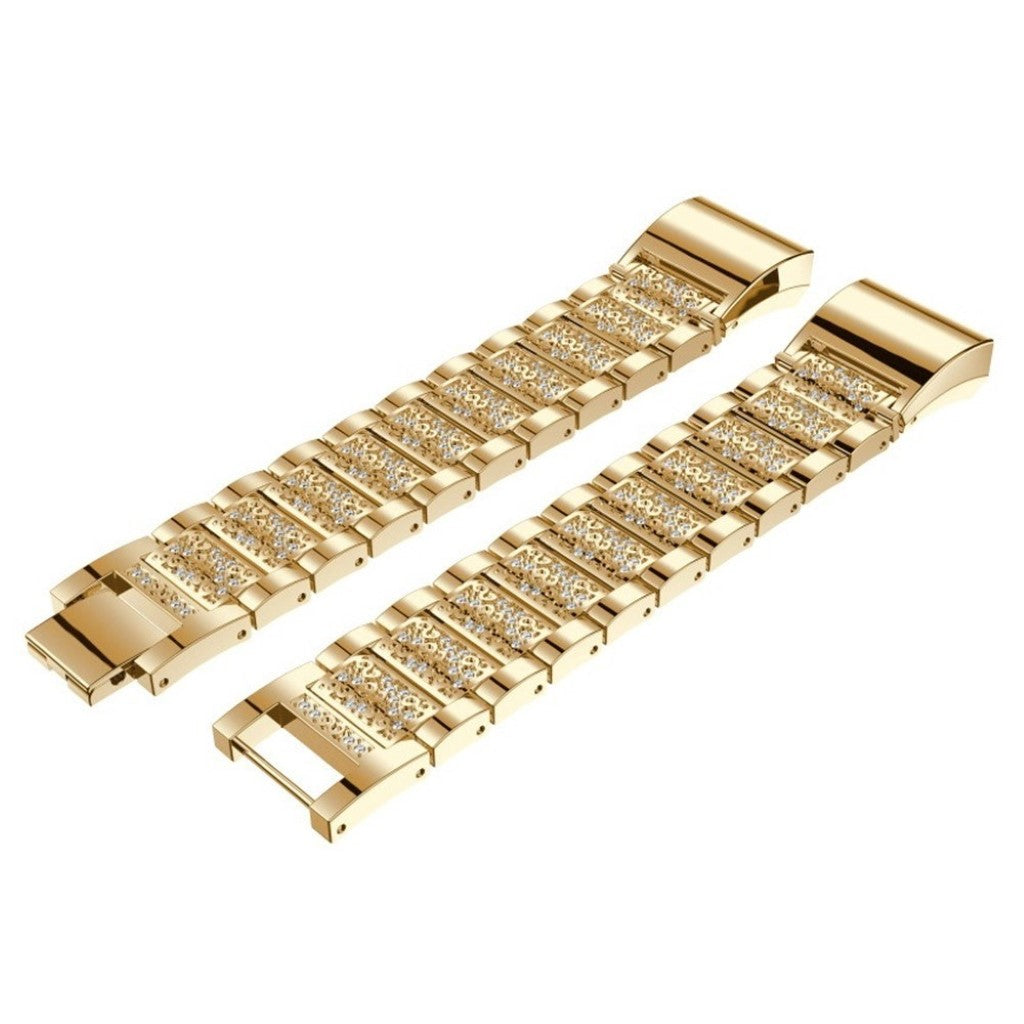 Meget flot Fitbit Charge 2 Metal Rem - Guld#serie_3