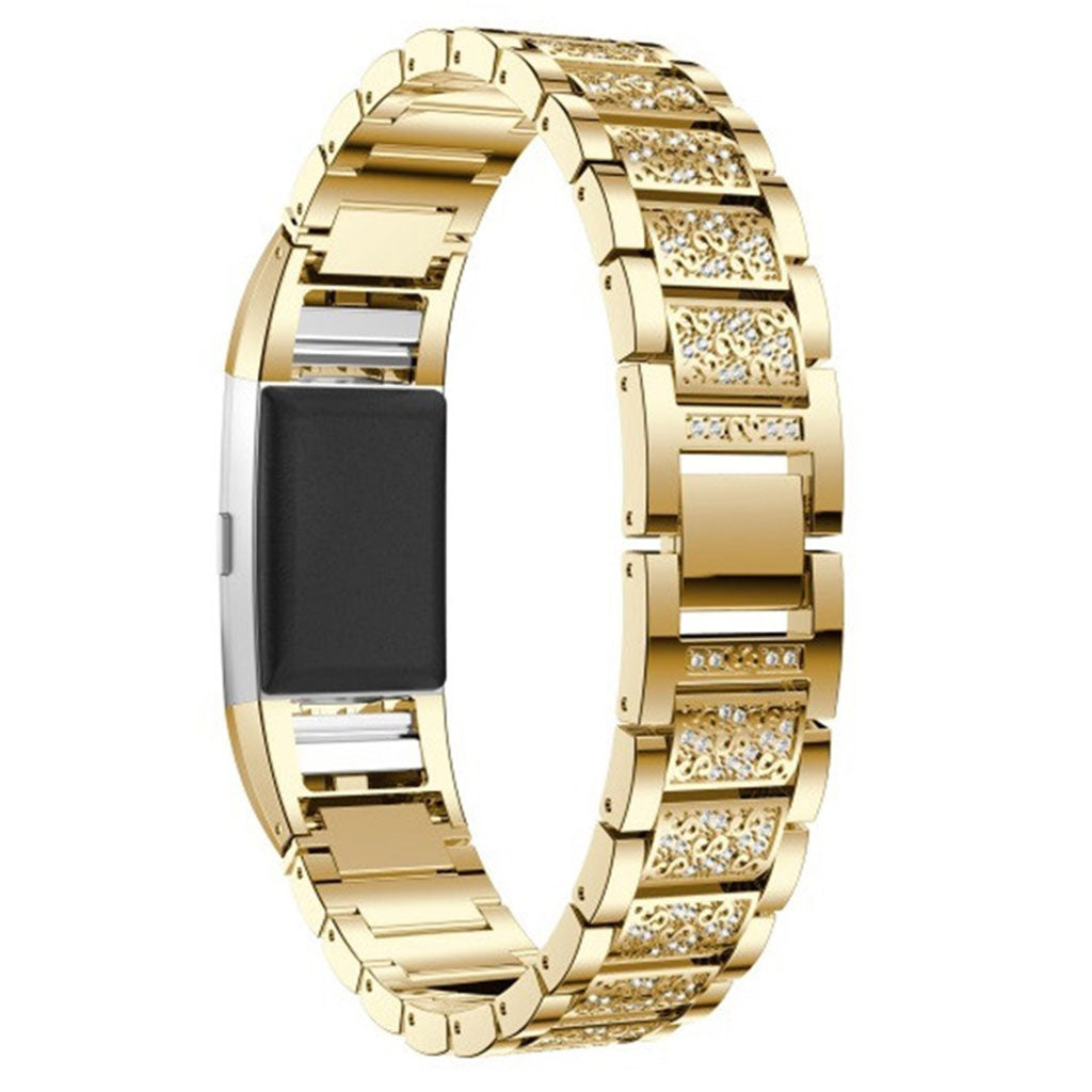 Meget flot Fitbit Charge 2 Metal Rem - Guld#serie_3