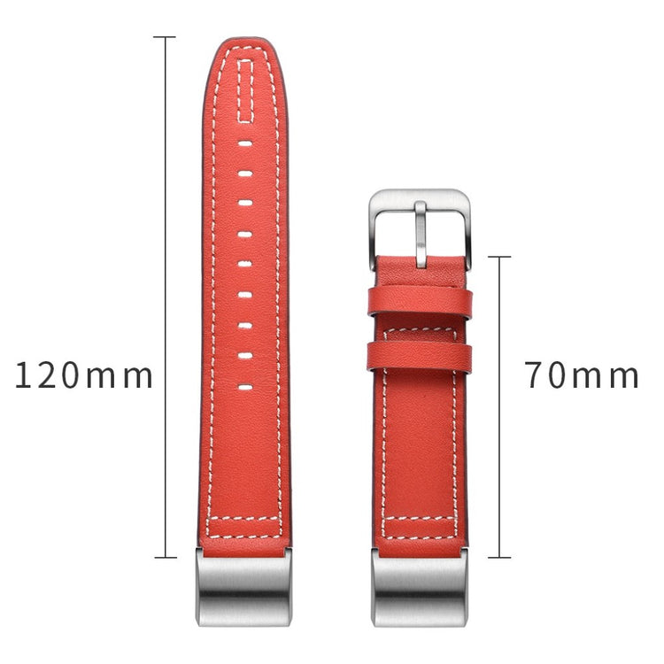 Mega cool Fitbit Charge 2 Ægte læder Rem - Rød#serie_2
