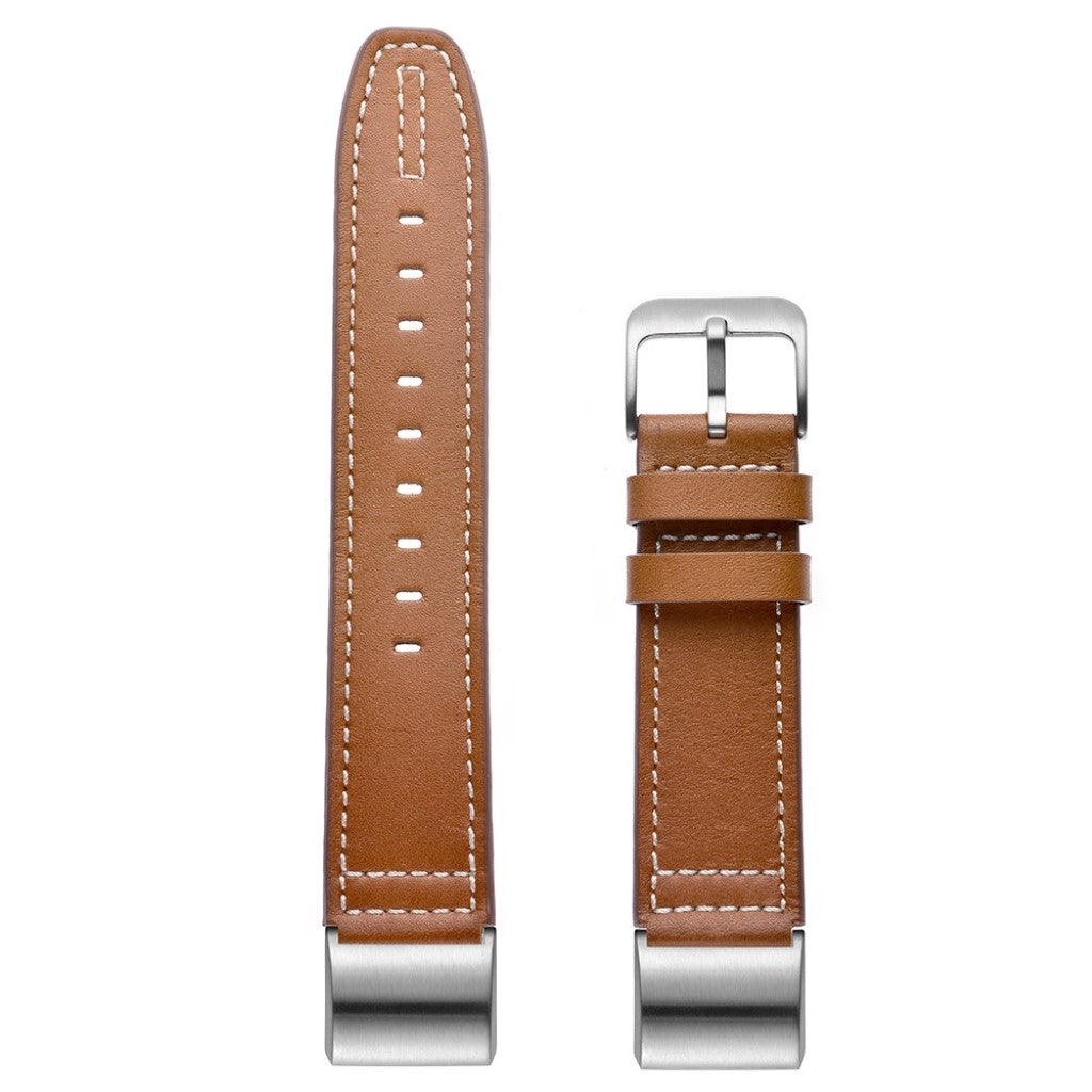 Mega cool Fitbit Charge 2 Ægte læder Rem - Brun#serie_4