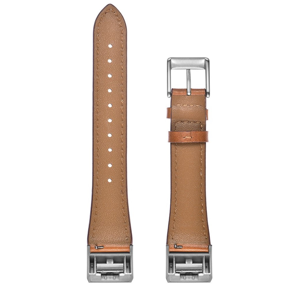 Helt vildt fint Fitbit Charge 2 Ægte læder Rem - Brun#serie_4