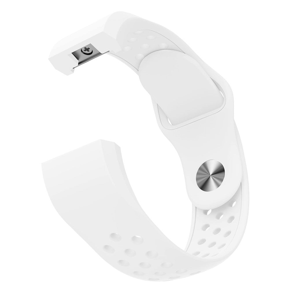 Meget elegant Fitbit Charge 2 Silikone Rem - Hvid#serie_2