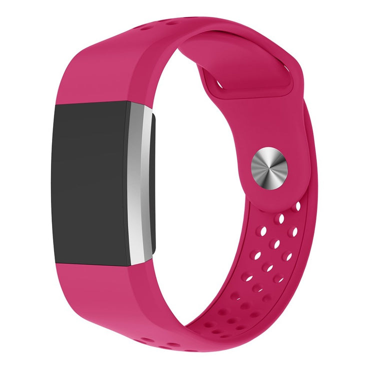 Meget elegant Fitbit Charge 2 Silikone Rem - Pink#serie_3