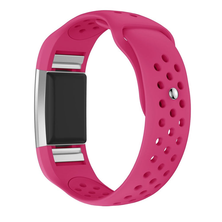 Meget elegant Fitbit Charge 2 Silikone Rem - Pink#serie_3