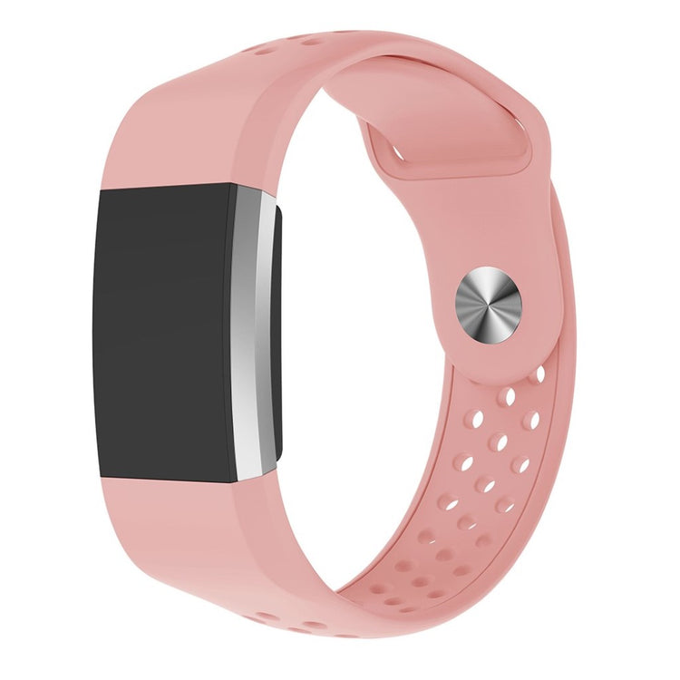 Meget elegant Fitbit Charge 2 Silikone Rem - Pink#serie_4