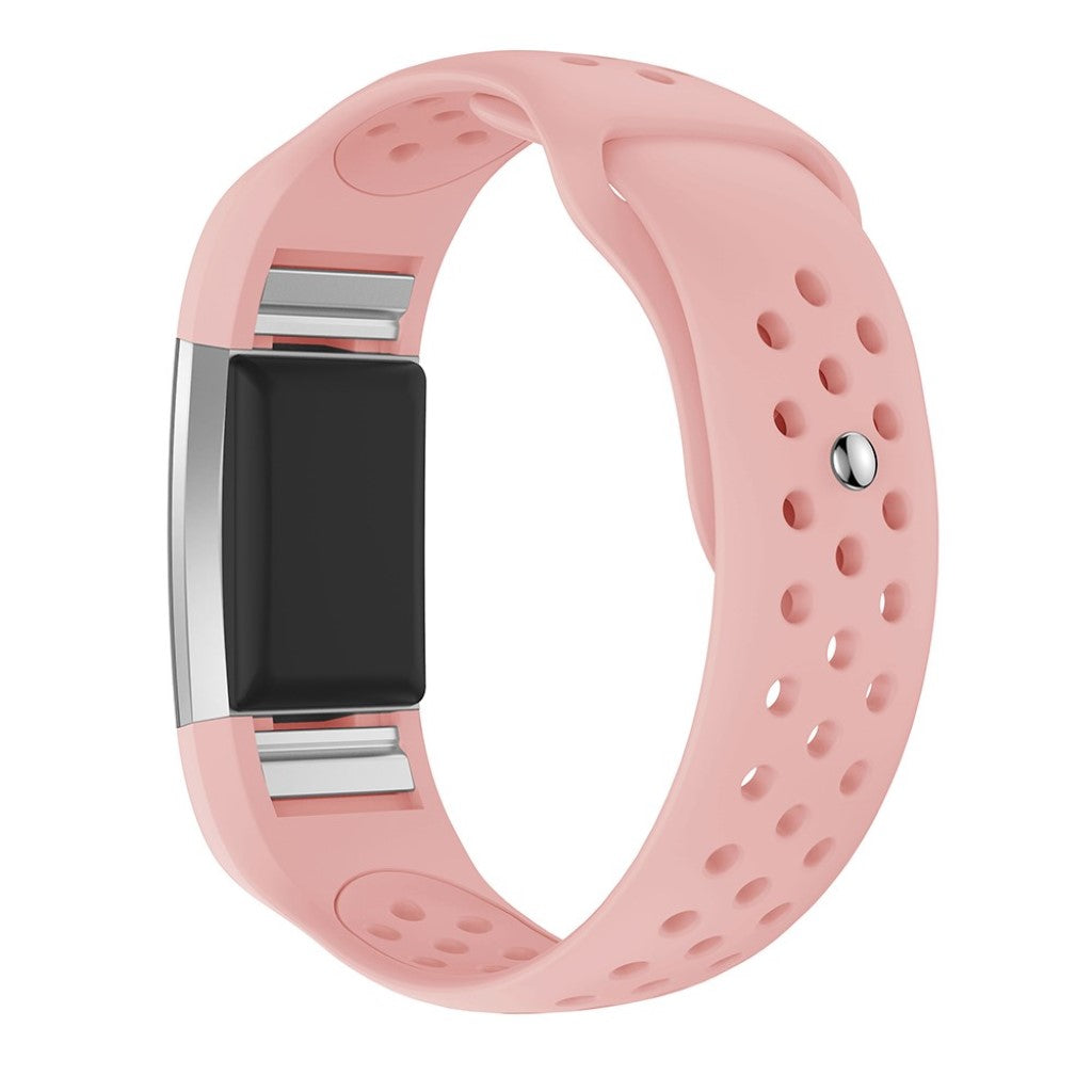 Meget elegant Fitbit Charge 2 Silikone Rem - Pink#serie_4